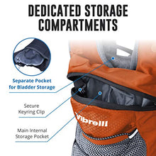 Load image into Gallery viewer, Vibrelli Hydration Pack &amp; 2L Hydration Water Bladder - High Flow Bite Valve - Hydration Backpack with Storage - Lightweight Running Backpack, Also for Cycling, Hiking, Ski, Snow for Men, Women &amp; Kids
