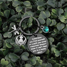 Load image into Gallery viewer, AKTAP Sasenach Inspired Keychain Sassenach Scottish Jewelry Gift Sometimes You Find Yourself On a Path You Never Expected
