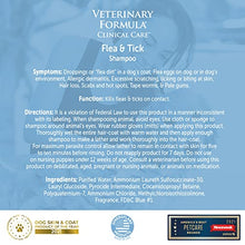 Load image into Gallery viewer, Veterinary Formula Flea and Tick Shampoo for Dogs and Cats, 16 oz – Dog and Cat Flea Shampoo with Pyrethrum to Kill Fleas, Ticks On Contact – Cleanses and Exfoliates
