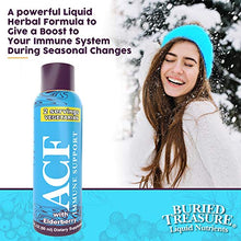 Load image into Gallery viewer, Buried Treasure ACF Advanced Immune Response with Vitamin C, Elderberry, Echinacea and Herbal Blend for Complete Rapid Immune Support Dietary Supplement | Package of 7 2 oz Bottles | 14 Servings
