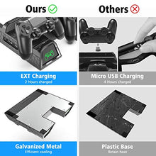 Load image into Gallery viewer, PS4 Stand Cooling Fan Station for Playstation 4/PS4 Slim/PS4 Pro, OIVO PS4 Pro Vertical Stand with Dual Controller EXT Port Charger Dock Station and 12 Game Slots
