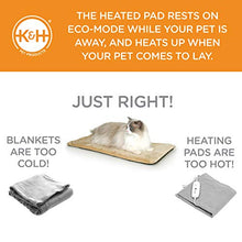 Load image into Gallery viewer, K&amp;H Pet Products Thermo-Kitty Mat Heated Pet Bed Mocha 12.5 X 25 Inches
