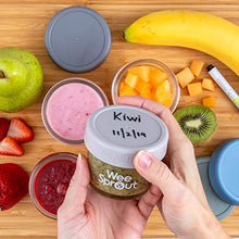 Load image into Gallery viewer, WeeSprout Glass Baby Food Storage Jars - 12 Set, 4 oz Baby Food Jars with Lids, Freezer Storage, Reusable Small Glass Baby Food Containers, Microwave &amp; Dishwasher Friendly, for Infants &amp; Babies

