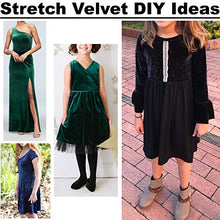 Load image into Gallery viewer, Barcelonetta | Stretch Velvet Fabric | 90% Polyester 10% Spandex | 60" Wide | Sewing, Apparel, Costume, Craft (Yellow, 5 Yards)

