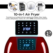 Load image into Gallery viewer, Best Choice Products 16.9qt 1800W 10-in-1 Family Size Air Fryer Countertop Oven, Rotisserie, Dehydrator - Red
