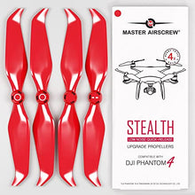 Load image into Gallery viewer, Master Airscrew Bundle - Stealth Propellers for DJI Phantom 4 - Red + White
