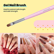 Load image into Gallery viewer, Beetles Nail Art Brushes Set Gel Polish Nail Art Design Pen Painting Tools with Nail Extension Gel Brush, Builder Gel Brush, Nail Art Liner Brush and Nail Dotting Pen for Salon at Home DIY Manicure
