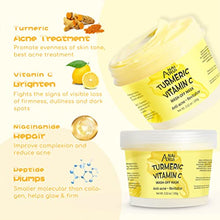 Load image into Gallery viewer, ANAIRUI Turmeric Vitamin C Wash-off Facial Mask, Hydrate &amp; Glow Ice-Cream Mask, Hydrating, Revitalizing, Boost Radiance for Dry, Dull Skin, 3.52 oz
