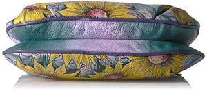 Anna by Anuschka Handpainted Leather Multi Compartment X-Body,Hills of Tuscany