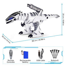 Load image into Gallery viewer, SGILE RC Dinosaur Robot Toy, Smart Programmable Interactive Walk Sing Dance for Kids Gift Present
