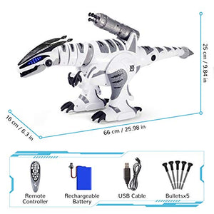SGILE RC Dinosaur Robot Toy, Smart Programmable Interactive Walk Sing Dance for Kids Gift Present