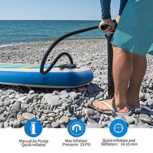 Load image into Gallery viewer, Paddle Board Inflatable Stand Up Paddleboard with SUP Accessories, Waterproof Backpack, Adjustable Paddle, Removable Fin, Non-Slip Deck, Safety Ankle Leash, Hand Pump, Standing Boat for Youth &amp; Adult
