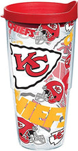 Load image into Gallery viewer, Tervis Made in USA Double Walled NFL Kansas City Chiefs Insulated Tumbler Cup Keeps Drinks Cold &amp; Hot, 24oz, All Over
