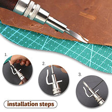 Load image into Gallery viewer, Jupean 458 Pieces Leather Kits, Leather Working Tools, Leathercraft Tools and Supplies with Instruction, Tool Holder, Leather Stamps Set, Prong Punch, Hole Hollow Punch for Leather Craft Working
