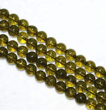 Load image into Gallery viewer, FidgetFidget Pretty 8mm Dark Green Tourmaline Round Gemstone Loose Beads 15"AAA
