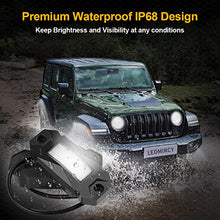 Load image into Gallery viewer, LEDMIRCY LED Rock Lights White R2 8PCS for JE-EP Off Road Trucks Car RZR ATV Trail Rig Lights High Power Under Glow Waterproof Lights Underbody Shockproof Light Auto Boat UTV SUV(8PCS-White)
