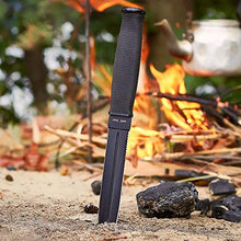 Load image into Gallery viewer, Tactical Knife - Serrated Blade Survival Knifes for Men - Fixed Blade Hunting Camping Hiking Knofe -Bundle with-Multitool 12in1 with Survival E-Book - Multitools with Pliers Knife Awl Saw Screwdriver
