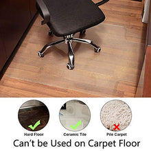 Load image into Gallery viewer, AiBOB 53 x 45 inches Office Chair mat for Hardwood Floor, Easy Glide for Chairs, Flat Without Curling, Polyethylene Floor Mats for Computer Desk
