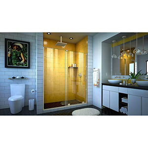 DreamLine Mirage-Z 56-60 in. W x 72 in. H Frameless Sliding Shower Door in Brushed Nickel, SHDR-1960724-04