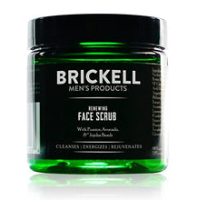 Load image into Gallery viewer, Brickell Men&#39;s Renewing Face Scrub for Men, Natural and Organic Deep Exfoliating Facial Scrub Formulated with Jojoba Beads, Coffee Extract and Pumice, 4 Ounce, Scented
