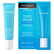 Load image into Gallery viewer, Neutrogena Hydro Boost Hydrating Gel Eye Cream with Hyaluronic Acid, Dermatologist Recommended Water Gel Under-Eye Cream, Oil-, Dye- &amp; Fragrance Free, 0.5 fl. oz
