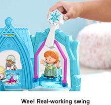 Load image into Gallery viewer, Disney Frozen Arendelle Winter Wonderland by Little People, ice skating playset with Anna and Elsa figures for toddlers and preschool kids
