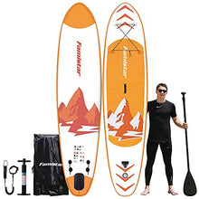 Load image into Gallery viewer, 10’10”x30”x6”, 308lbs Capacity, All-around Inflatable Stand Up Paddle Board - Stable, Versatile, Durable and Lightweight SUP for All Skill Levels, Paddleboard Accessories &amp; Carry Bag Included (Orange)
