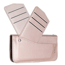 Load image into Gallery viewer, Asuwish Compatible with Samsung Galaxy J1 2016/Amp 2/Express 3/Luna Wallet Case Wrist Strap Lanyard Leather Flip Cover Card Holder Stand Cell Accessories Phone Cases for Glaxay Amp2 SM-J120A Rose gold
