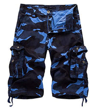 Load image into Gallery viewer, EAEAO Mens Cargo Shorts Relaxed Fit Multi-Pocket Outdoor Cargo Shorts
