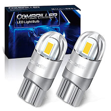 Load image into Gallery viewer, Combriller 194 LED Bulb 6000K White, Error Free 194 168 LED Bulb T10 2825 w5w Led Interior Car Lights for Car License Plate Light Dash Lights Interior Dome Map Door Marker Courtesy Light, Pack of 2
