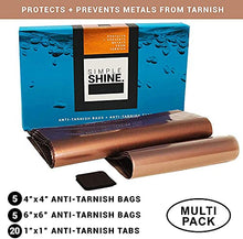 Load image into Gallery viewer, Premium Silver Jewelry Tarnish Prevention Bags Anti-Tarnish Strips 10 Bags 20 1" Tabs Corrosion Protector
