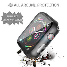 Load image into Gallery viewer, Misxi 2 Pack Hard PC Case with Tempered Glass Screen Protector Compatible with Apple Watch Series 6 SE Series 5 Series 4 44mm, Black
