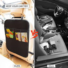 Load image into Gallery viewer, Kick Mats with Organizer - 2 Pack Backseat Protector Seat Covers for Your Car, SUV, Minivan or Truck Seats - Vehicle Back Seat Kids Safety Accessories - Universal Fit Automotive Interior Protectors
