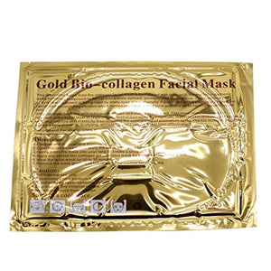 Permotary 6 PCS 24k Gold Gel Collagen Face Masks, Facial Treatment Deep Moisturizing Masks For Anti Aging Puffiness Skincare Anti Wrinkle Tighten Skin & Revitalize Skin