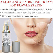 Load image into Gallery viewer, Scar &amp; Bruise Removal Cream - Best Treatment Remedy for Healing, Skin Repair, Fading &amp; Prevention of Old or New Acne &amp; Stretch Mark, Surgical, Keloid, C Section, Pregnancy or Bug Bite Scars &amp; Bruises
