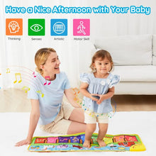 Load image into Gallery viewer, Baby Musical Mats with 25 Music Sounds, Musical Toys Child Floor Piano Keyboard Mat Carpet Animal Blanket Touch Playmat Early Education Toys for Baby Girls Boys Toddlers (1 to 5 Years Old)
