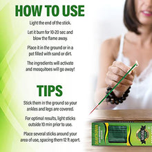 Load image into Gallery viewer, Mosquito Repellent Incense Sticks 50 Pieces per Box, Repellent for Patio /Natural Ingredients Citronella Oil/Lemongrass Oil/Made with Natural Based Essential - DEET Free - Mosquito Repellent Outdoor

