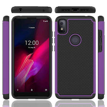 Load image into Gallery viewer, Sucnakp T-Mobile Revvl 4 Case TCL Revvl 4 Case Shock Absorption Drop Protection Hybrid Dual Layer Armor Defender Protective Cover for T-Mobile Revvl 4（FB Purple）
