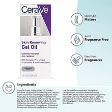 Load image into Gallery viewer, CeraVe Anti Aging Gel Serum for Face to Boost Hydration | With Ceramide Complex, Sunflower Oil, and Hyaluronic Acid | 1 Ounce
