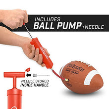 Load image into Gallery viewer, GoSports Rubber Footballs - 6 Pack of Youth Size Balls with Pump &amp; Carrying Bag
