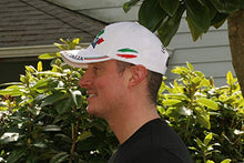 Load image into Gallery viewer, US/Italia Flags Embroidered White Baseball Cap – Colorful Italian Hat - Italy Collection of Italian Pride Products at PSILoveItaly
