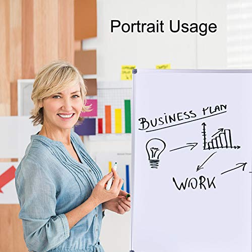 Load image into Gallery viewer, 48 x 36 Inch Large Magnetic Dry Erase Board with Pen Tray| Wall-Mounted Aluminum Portable Message Presentation White Board for Kids, Students & Teachers