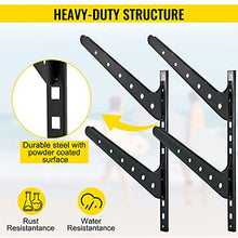 Load image into Gallery viewer, VEVOR Surfboard Rack, 2 Tiers Wakeboard Rack, 50lbs Capacity Surfboard Rack for Wall, Surfboard Wall Mount Holds 2 Boards, Adjustable Surfboard Wall Rack w/Steel Structure, Horizontal Surfboard Stand
