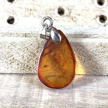 Load image into Gallery viewer, Natural Baltic Amber from poland amber stone | AlAliGems | Sterling Silver Amber Pendant | کهربا كهرمان | Kahraman Amber
