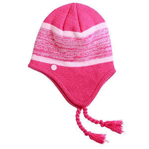 C9 Champion Kids' Peruvian Hat with Ear Flaps and Fleece Lining, Pink Peruvian, Girls'