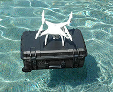 Load image into Gallery viewer, Case Club Pre-Cut Waterproof Drone Case with Wheels, Extension Handle &amp; 2 Moisture Absorbing Silica Gel - Fits DJI Phantom 4 (Propellers On)
