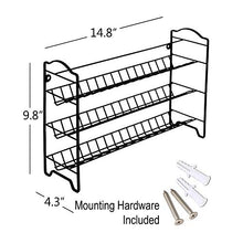 Load image into Gallery viewer, SWOMMOLY Spice Rack Organizer with 24 Empty Round Spice Jars, 396 Spice Labels with Chalk Marker and Funnel Complete Set, for Countertop, Cabinet or Wall Mount
