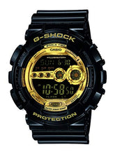 Load image into Gallery viewer, Casio Men's XL Series G-Shock Quartz 200M WR Shock Resistant Resin Color: Black &amp; Gold (Model GD-100GB-1ACR)
