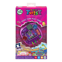 Load image into Gallery viewer, LeapFrog Rockit Twist Handheld Learning Game System, Purple and 2-Game Pack: Cookie&#39;s Sweet Treats and Dinosaur Discoveries
