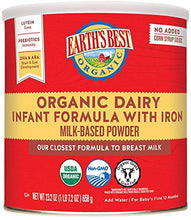 Load image into Gallery viewer, Earth&#39;s Best Organic Dairy Infant Powder Formula with Iron, Omega-3 DHA and Omega-6 ARA, 23.2 oz

